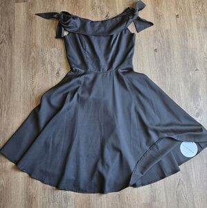 1950 swing dress, black